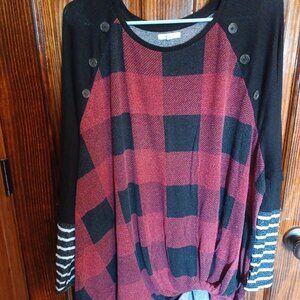 Buffalo plaid shirt 3X